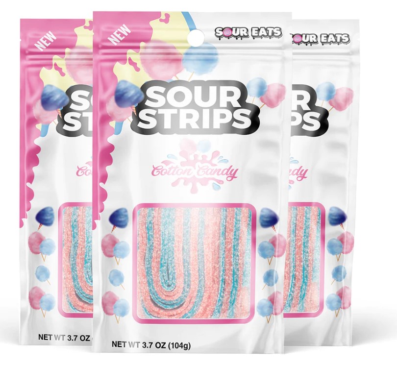 Sour Strips Cotton Candy