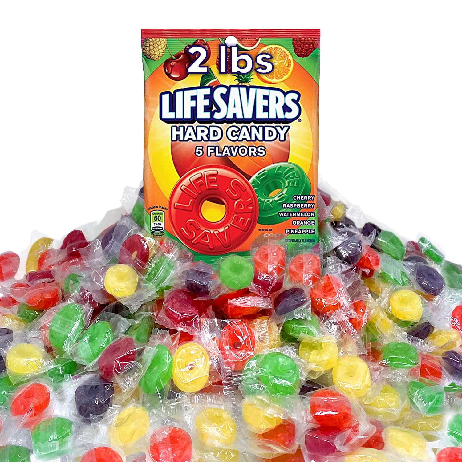 CHAIN & JO SWEETS Life Savers Individually Wrapped 5 Flavors Christmas Stocking Stuffers Candy